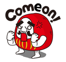 LOVE & PEACE DARUMACHO OJISAN!! sticker #12237734