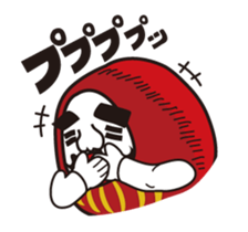 LOVE & PEACE DARUMACHO OJISAN!! sticker #12237735