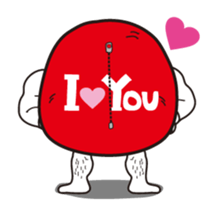 LOVE & PEACE DARUMACHO OJISAN!! sticker #12237739