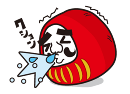 LOVE & PEACE DARUMACHO OJISAN!! sticker #12237743