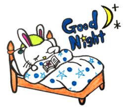 Buck toothed rabbit -standard version- sticker #12238057