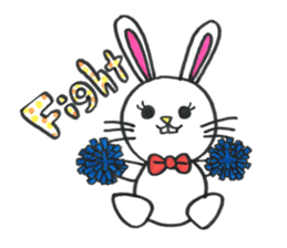 Buck toothed rabbit -standard version- sticker #12238058