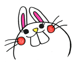 Buck toothed rabbit -standard version- sticker #12238059