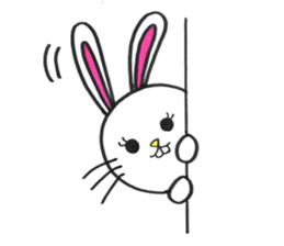 Buck toothed rabbit -standard version- sticker #12238060