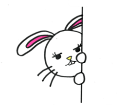 Buck toothed rabbit -standard version- sticker #12238061