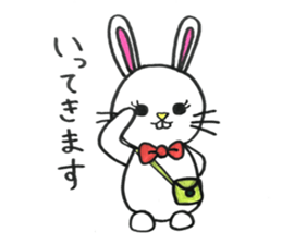 Buck toothed rabbit -standard version- sticker #12238062