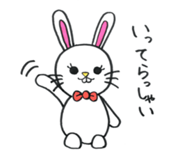Buck toothed rabbit -standard version- sticker #12238063