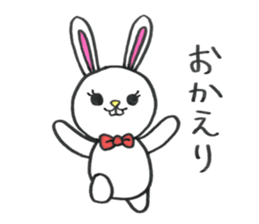 Buck toothed rabbit -standard version- sticker #12238065