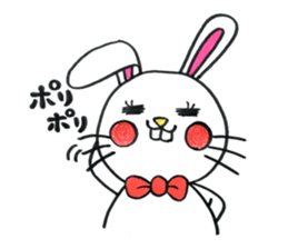 Buck toothed rabbit -standard version- sticker #12238070
