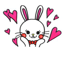 Buck toothed rabbit -standard version- sticker #12238071