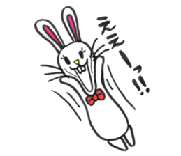 Buck toothed rabbit -standard version- sticker #12238073