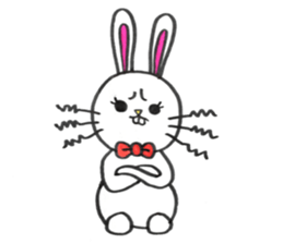 Buck toothed rabbit -standard version- sticker #12238075