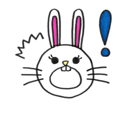 Buck toothed rabbit -standard version- sticker #12238083