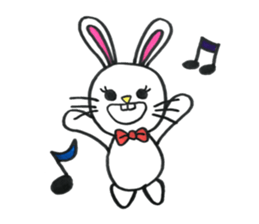 Buck toothed rabbit -standard version- sticker #12238087