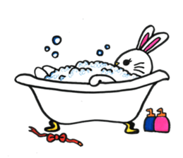 Buck toothed rabbit -standard version- sticker #12238092