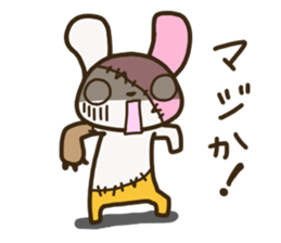 Patchwork Rabbit sticker #12238138