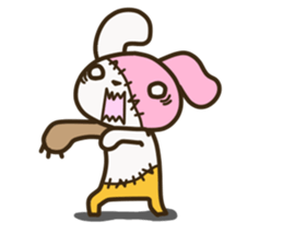 Patchwork Rabbit sticker #12238146