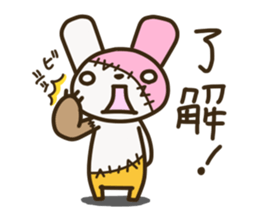 Patchwork Rabbit sticker #12238147