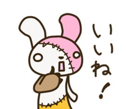 Patchwork Rabbit sticker #12238154