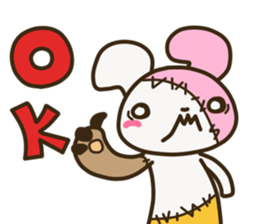 Patchwork Rabbit sticker #12238166