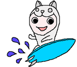 Car and sports and summer sea and animal sticker #12238462