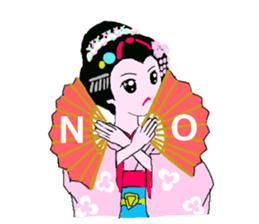 Colorful kimono beauty Maiko Hen sticker #12239050