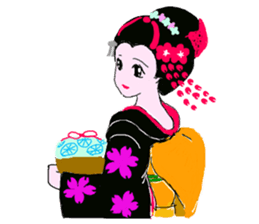 Colorful kimono beauty Maiko Hen sticker #12239063