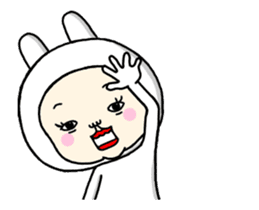 It moves!You'd like rabbit ,right? sticker #12239399