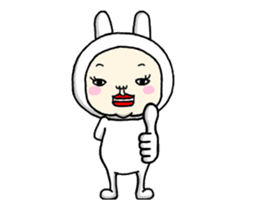 It moves!You'd like rabbit ,right? sticker #12239400