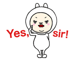 It moves!You'd like rabbit ,right? sticker #12239401