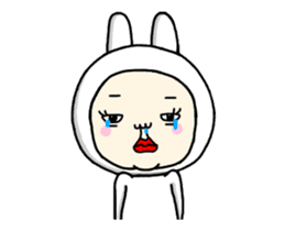 It moves!You'd like rabbit ,right? sticker #12239413