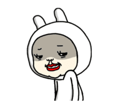 It moves!You'd like rabbit ,right? sticker #12239415