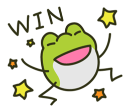 Keko the frog "athletic frog" sticker #12239654