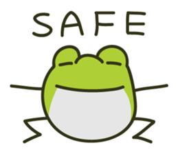 Keko the frog "athletic frog" sticker #12239656