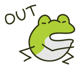 Keko the frog "athletic frog" sticker #12239657