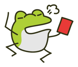 Keko the frog "athletic frog" sticker #12239659