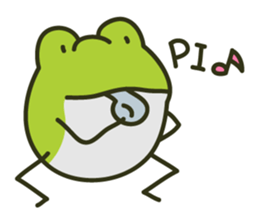 Keko the frog "athletic frog" sticker #12239660