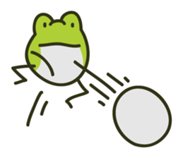 Keko the frog "athletic frog" sticker #12239662