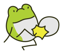 Keko the frog "athletic frog" sticker #12239663