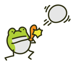 Keko the frog "athletic frog" sticker #12239664