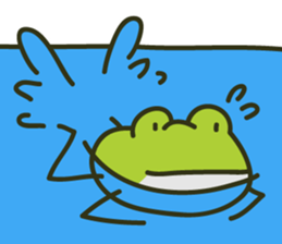 Keko the frog "athletic frog" sticker #12239673