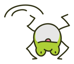 Keko the frog "athletic frog" sticker #12239674