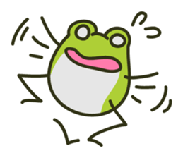 Keko the frog "athletic frog" sticker #12239677