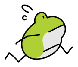Keko the frog "athletic frog" sticker #12239679