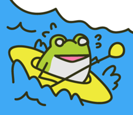 Keko the frog "athletic frog" sticker #12239681