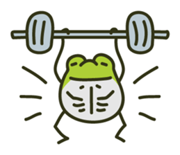 Keko the frog "athletic frog" sticker #12239682