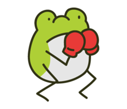Keko the frog "athletic frog" sticker #12239683