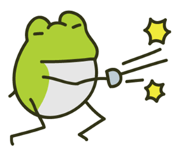 Keko the frog "athletic frog" sticker #12239684