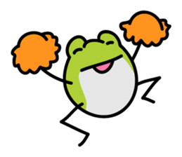 Keko the frog "athletic frog" sticker #12239687