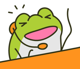 Keko the frog "athletic frog" sticker #12239691